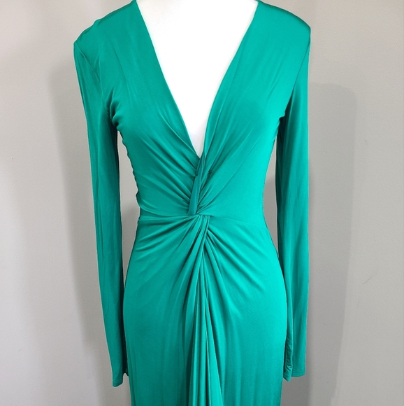 BEBE GREEN DRESS SIZE XSMALL - Picture 4 of 7
